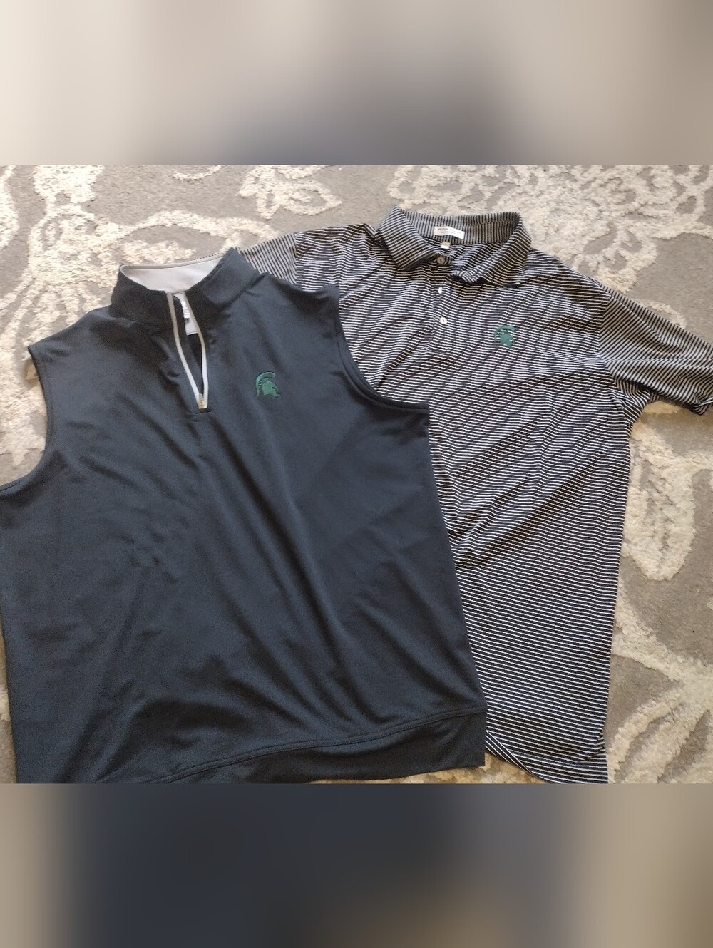 Peter Millar Michigan State Spartans Polo And Vest Combo